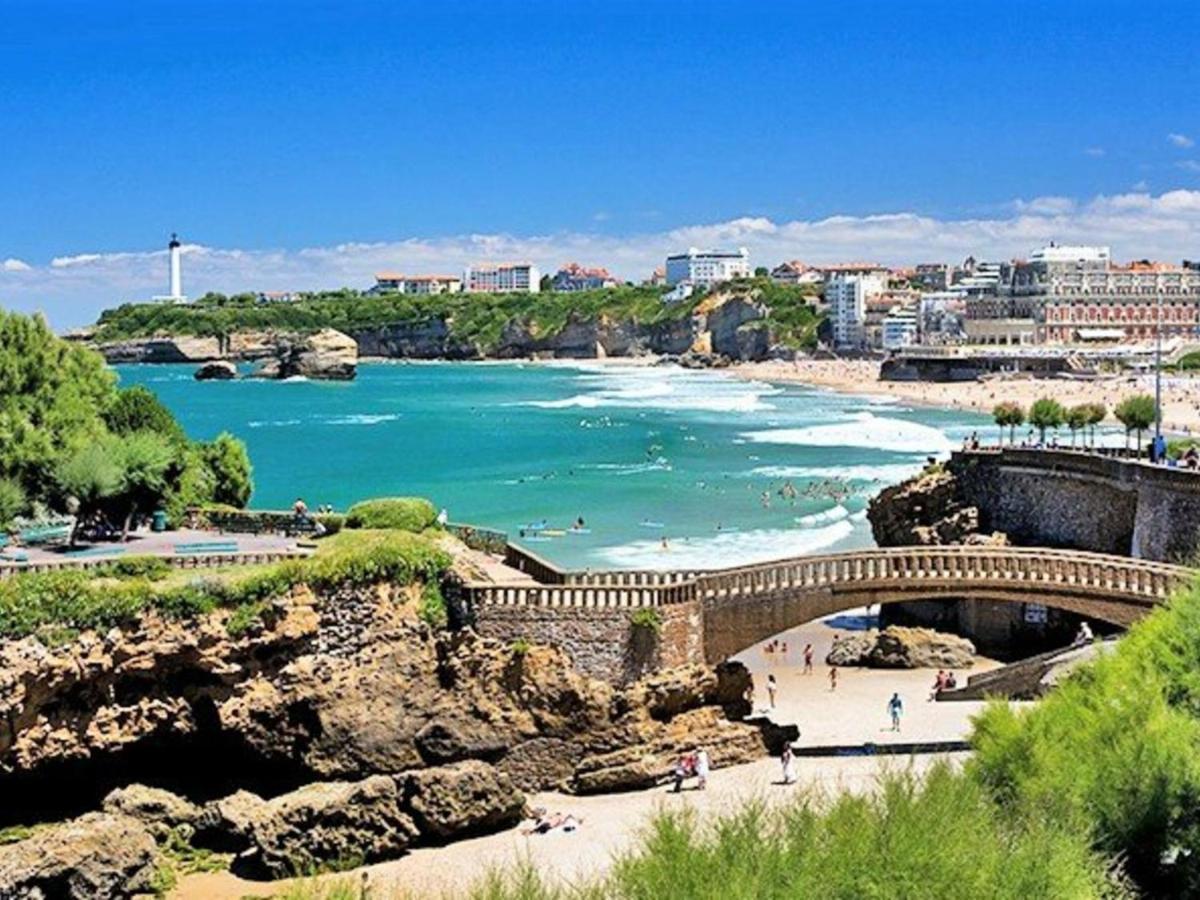 Charmant Studio En Centre-Ville Avec Piscine Proche Grande Plage - Fr-1-3-410 Biarritz Dış mekan fotoğraf